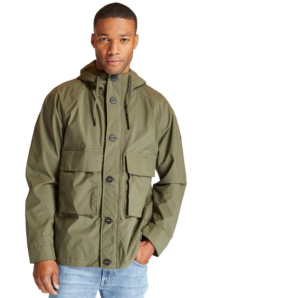 Chaquetas Timberland Hombre Ecoriginal Waterproof Worker Verde Oliva - Chile IGM-819547